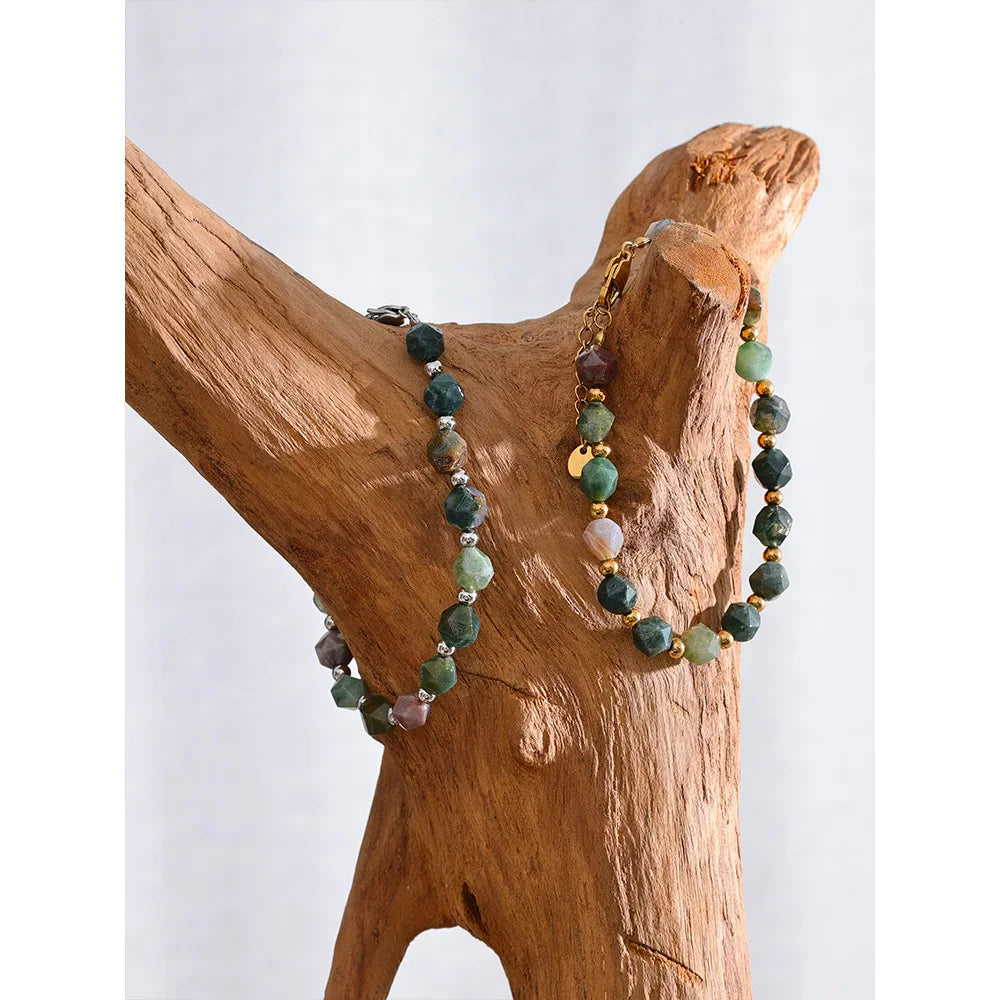 Natural Stone Beads Men Bracelet