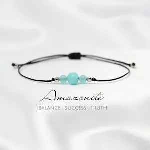 Handmade Amazonite Tianhe Crystal Stone Bracelet