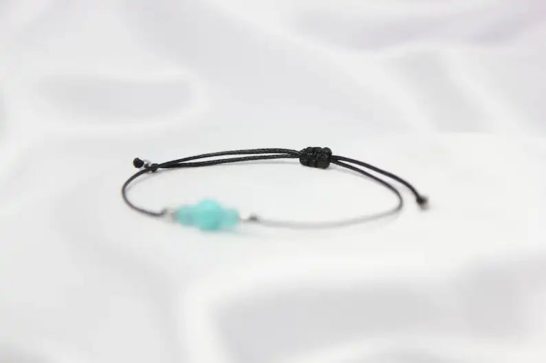 Handmade Amazonite Tianhe Crystal Stone Bracelet