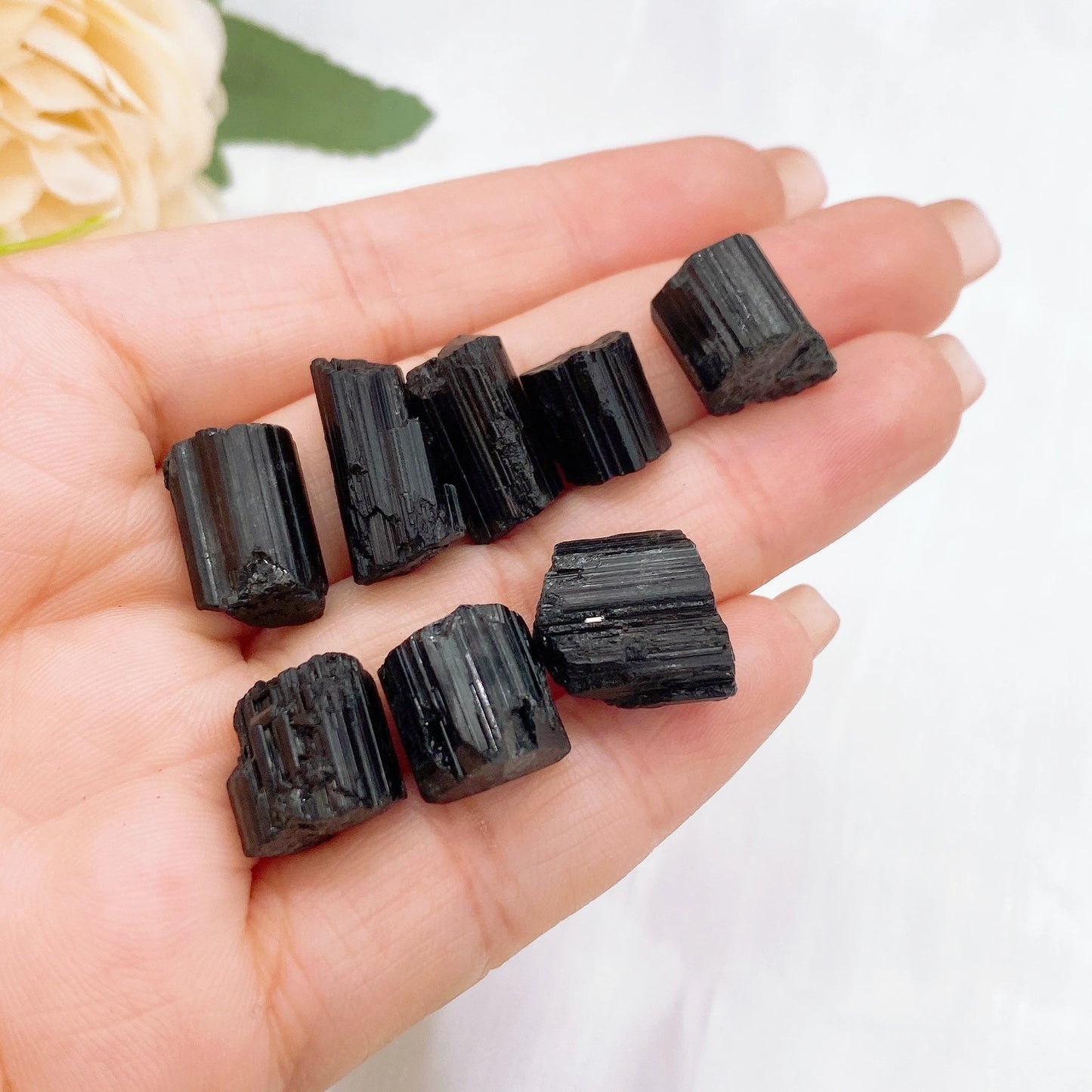 Natural Black Tourmaline Gravel Mineral Crystal