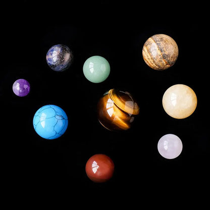 Natural Crystal Planets Ball