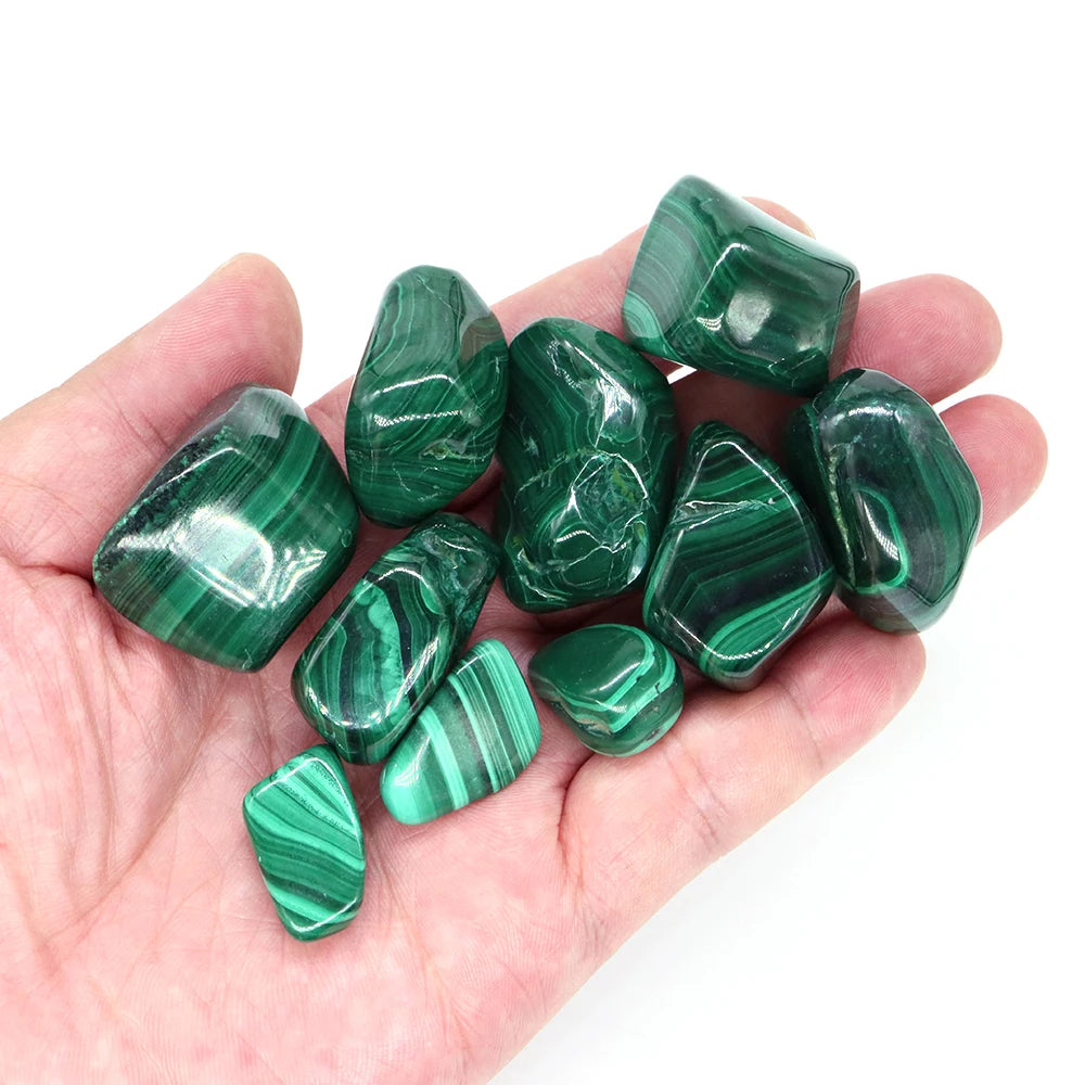 Natural Malachite Tumbled Healing Stone