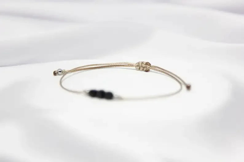 Cubic Black Tourmaline Bracelet